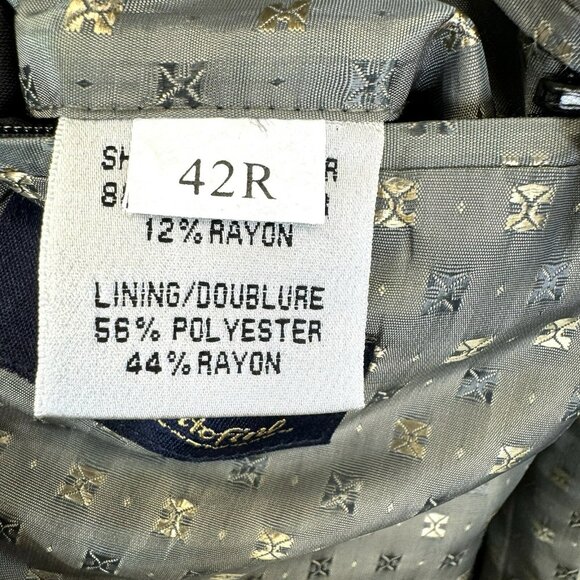 Vintage Dallas Pantofino Blazer Jacket Mens Size 42R Western Sport Coat Gray - Picture 9 of 10